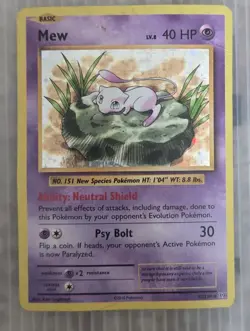 Lilypad Mew 53/108 XY Evolutions Ultra Rare Holo Pokemon Card LP - Image 1