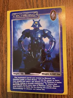 Vintage 2001 Pokemon Live! The Musical MechaMew2 Mewtwo Jumbo Promo Card - Image 1