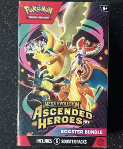 Pokemon TCG Mega Evolution—Ascended Heroes Booster Bundle 6 Packs 66 Cards - Image 1