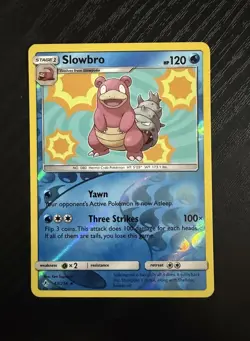 Pokemon TCG SM Unbroken Bonds Slowbro Reverse Holo Rare Card 43/214 - Image 1