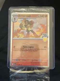 Pokemon TCG Armarouge Best Buy Promo Card 012/084 Pitch Black Sealed - Image 1