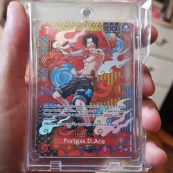 Bandai One Piece Card Game Portgas D. Ace OP02-013 SP Special Foil EN - Image 1