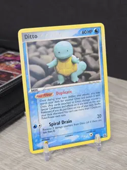 Pokemon Card Ditto 64/113 Squirtle EX Delta Species 2005 Non Holo Vintage NM - Image 1