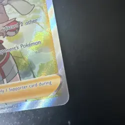 Pokemon TCG Zinnia's Resolve 203/203 SWSH07 Evolving Skies Full Art Trainer Card - Image 3