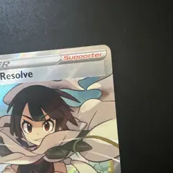 Pokemon TCG Zinnia's Resolve 203/203 SWSH07 Evolving Skies Full Art Trainer Card - Image 4