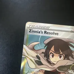 Pokemon TCG Zinnia's Resolve 203/203 SWSH07 Evolving Skies Full Art Trainer Card - Image 5