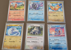 scarlet and violet 151 6 card reverse holofoil NM lot Dragonite Snorlax Dratini - Image 1