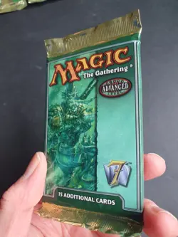 MTG 7th EDITION BOOSTER PACK MINT FACTORY SEALED MER WARRIOR ARTWORK ENGLISH - Image 4