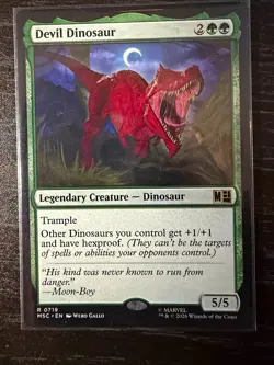 Wizards of the Coast MTG Devil Dinosaur Secret Lair Rare Trample 0719 - Image 1