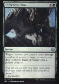 Infectious Bite - Phyrexia: All Will Be One: #172, Magic: The Gathering Nm C371 - Image 1
