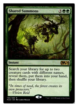 Magic: The Gathering Shared Summons 193 Rare Core Set 2020 Near Mint - Image 1