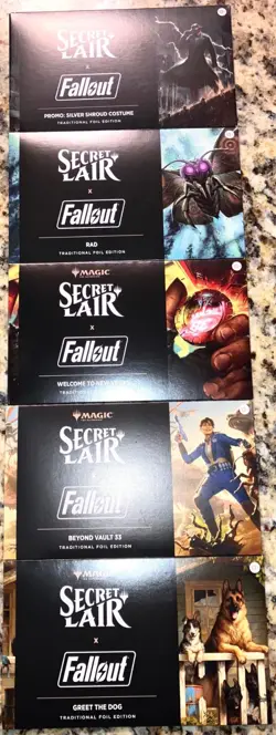 Magic MTG Secret Lair x Fallout The Atomic-Grade Foil Bundle + Silver Promo NEW - Image 1