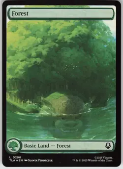 MTG Forest Foil NM Avatar: The Last Airbender Magic 296 - Image 1