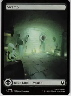 MTG Swamp 0294 Foil NM Avatar: The Last Airbender Magic 294 - Image 1