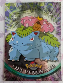 LP HOLO Venusaur #03 Foil Holo Topps Blue Label 1st Print POKEMON CARD - Image 1