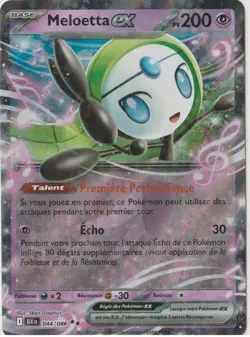Carte Pokemon Meloetta ex 044/086 EV10.5 foudre noire Ecarlate et violet - Image 1