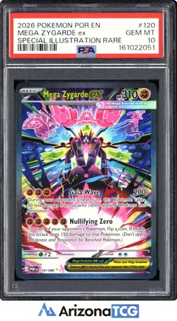 Pokemon 2026 Mega Zygarde ex 120/088 SIR POR GEM MINT PSA 10 - Image 1