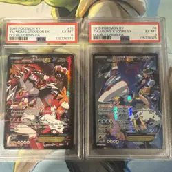 ~NEW CERTS - 2015 POKEMON TEAM MAGMA'S GROUDON EX & TEAM AQUAS KYOGRE EX PSA 6 ~ - Image 1