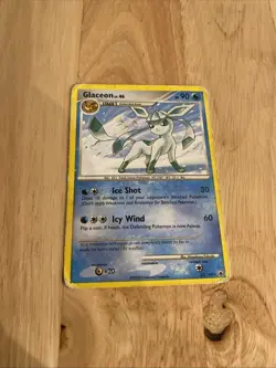 Pokemon Glaceon Majestic Dawn Rare Stage 1 Regular 20/100 90HP Icy Wind Damaged - Image 2