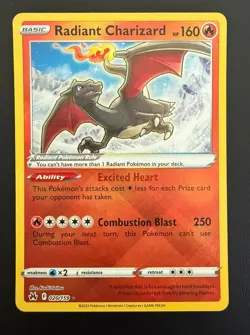 Pokemon Sword & Shield Crown Zenith Radiant Charizard 020/159 - Image 1