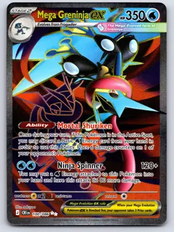 Mega Greninja ex 100/086 Pokemon Chaos Rising Holo NM - Image 1