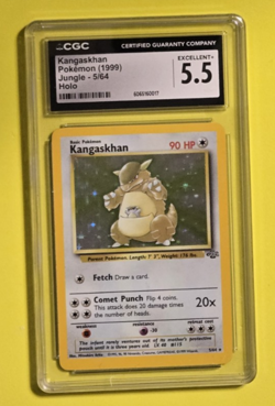 Pokemon - Kangaskhan Holo - Jungle Set - 1999 - Wizards of the Coast CGC 5.5 Ex+ - Image 1