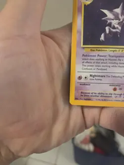 Haunter 21/62 Fossil Rare Non-Holo Vintage 1999 Pokemon Card - Image 3