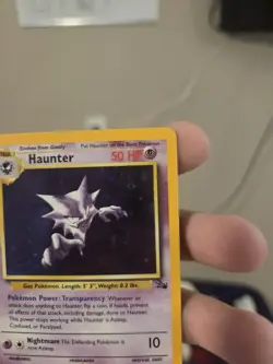 Haunter 21/62 Fossil Rare Non-Holo Vintage 1999 Pokemon Card - Image 5