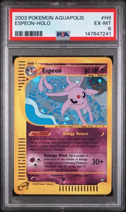 Espeon-Holo (H9) 2003 Pokemon Aquapolis - Image 1