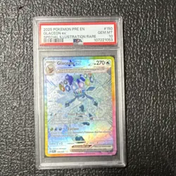 Pokemon 2025 Sv Prismatic Evolutions Glaceon ex 150/131 SIR Holo PSA 10 - Image 1