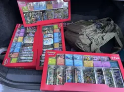 Pokemon TCG Prismatic Evolutions Costco 8 Mini-Tin Bundle w/ Promo Cards SEALED - Image 1