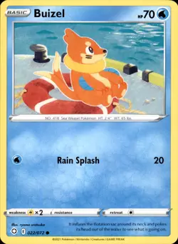 Buizel 022/072 - Pokemon Shining Fates - LP - Image 1