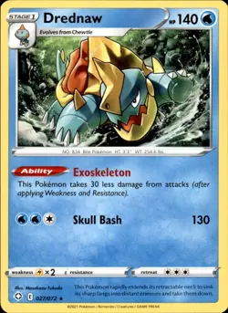 Drednaw 027/072 - Pokemon Shining Fates - LP - Image 1
