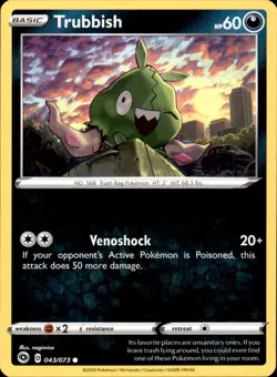 Trubbish 43/73 Regular - Pokemon Champion's Path - LP - Image 1