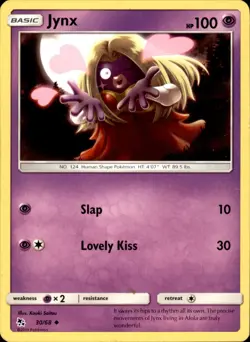 Jynx 30/68 - Pokemon Hidden Fates - LP - Image 1