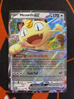 Meowth EX 062/088 Pokemon Perfect Order Double Rare Holo NM - Image 1