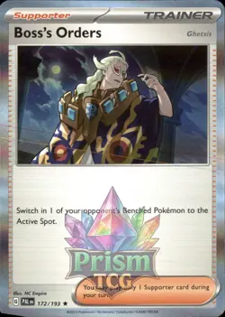 Boss's Orders (Ghetsis) 172/193 Rare Holo Paldea Evolved Pokemon - Image 1
