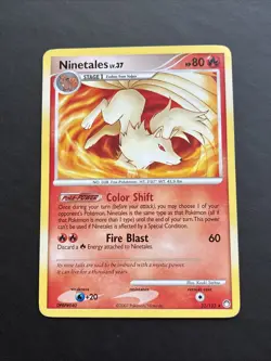 Pokemon TCG Ninetales 32/123 Mysterious Treasures Non-Holo Rare MP - Image 1