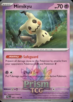Mimikyu 97/193 Rare Holo Paldea Evolved Pokemon - Image 1
