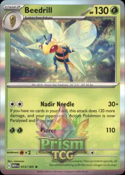 Beedrill 15/165 Rare Holo 151 Pokemon - Image 1
