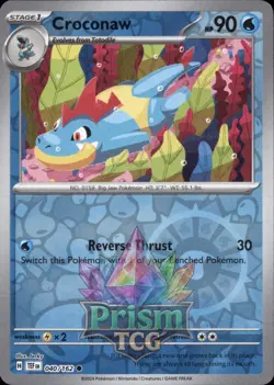 Croconaw 40/162 Common Reverse Holo Temporal Forces Pokemon - Image 1