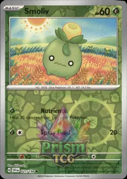 Smoliv 21/198 Common Reverse Holo Scarlet & Violet Pokemon - Image 1
