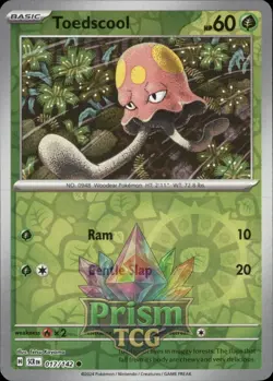 Toedscool 17/142 Common Reverse Holo Stellar Crown Pokemon - Image 1