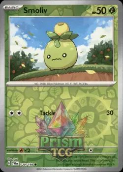 Smoliv 20/198 Common Reverse Holo Scarlet & Violet Pokemon - Image 1
