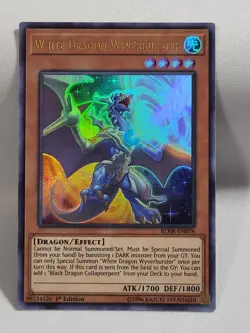 3 x YuGiOh TCG White Dragon Wyverburster BLHR-EN076 Ultra Rare 1st Edition NM - Image 3