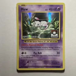 The Pokemon Company Holo Mew 2nd Place League Challenge Promo Holo 53/108 2016 - Image 1