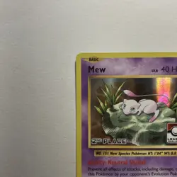 The Pokemon Company Holo Mew 2nd Place League Challenge Promo Holo 53/108 2016 - Image 3