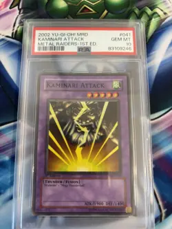 YUGIOH 1st Edition PSA 10 KAMINARI ATTACK MRD-041 - Image 1