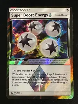 Super Boost Energy 136/156 Pokemon Ultra Prism Prism Star Holo Rare NM - Image 1