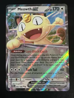 Meowth EX 062/088 Pokemon Perfect Order Double Rare Holo NM - Image 1
